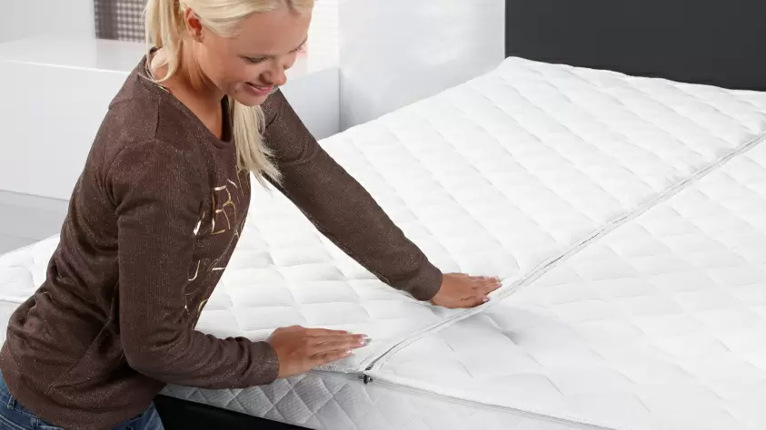 Luxe Clima Dubbeldoek waterbed tijk rondom afritsbaar en deelbaar